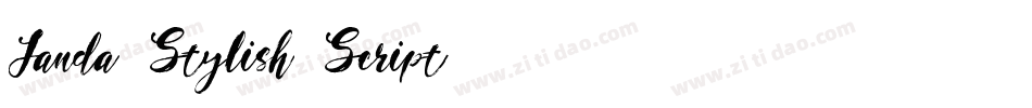 Janda Stylish Script字体转换